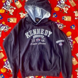 Vtg Kennedy Space Center NASA OG Gear Hoodie 1958